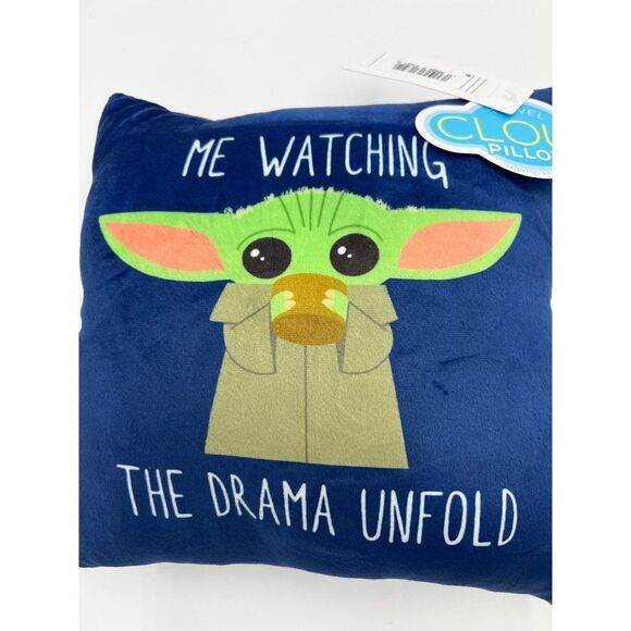 Brand New Star Wars The Mandalorian 11" Cloud‎ Pillow Color Blue - Picture 5 of 5